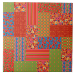 Scarlet Poppies Patterns Nostalgische Imitate Patc Fliese