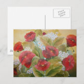 SCARLET POPPIES POSTKARTE (Vorne/Hinten)