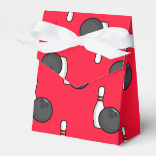 Scarlet Red Bowling Pattern Geschenkschachtel