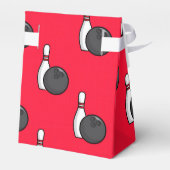 Scarlet Red Bowling Pattern Geschenkschachtel (Rückseite)