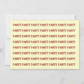 SCARLET RED DRAGONS IN DUNGEONS ~PARTY EINLADUNG! EINLADUNG (Rückseite)