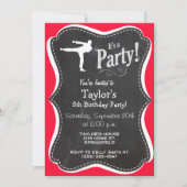 Scarlet Red Martial Arts Einladung (Vorderseite)