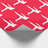 Scarlet Red Martial Arts Geschenkpapier (Ecke)
