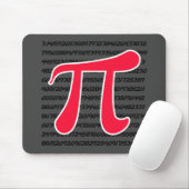 Scarlet Red Pi Symbol Mousepad (Mit Mouse)