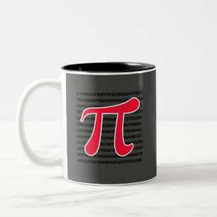 Scarlet Red Pi Symbol Zweifarbige Tasse