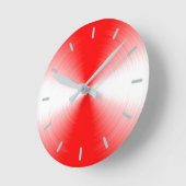 Scarlet Red Radiant Contemporary Runde Wanduhr (Winkel)