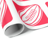 Scarlet Red Rugby Geschenkpapier (Rolleneckpunkt)