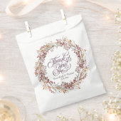 Scarlet Red Seasonal Floral Wedge Geschenktütchen (Ausgeschnitten)