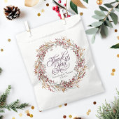 Scarlet Red Seasonal Floral Wedge Geschenktütchen