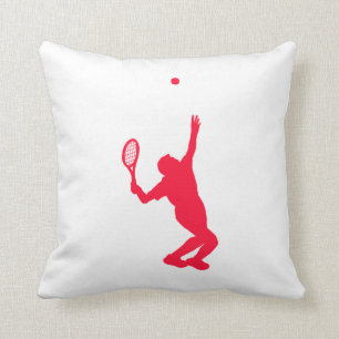 Scarlet Red Tennis Kissen
