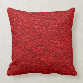 Scarlet Red Texture Kissen