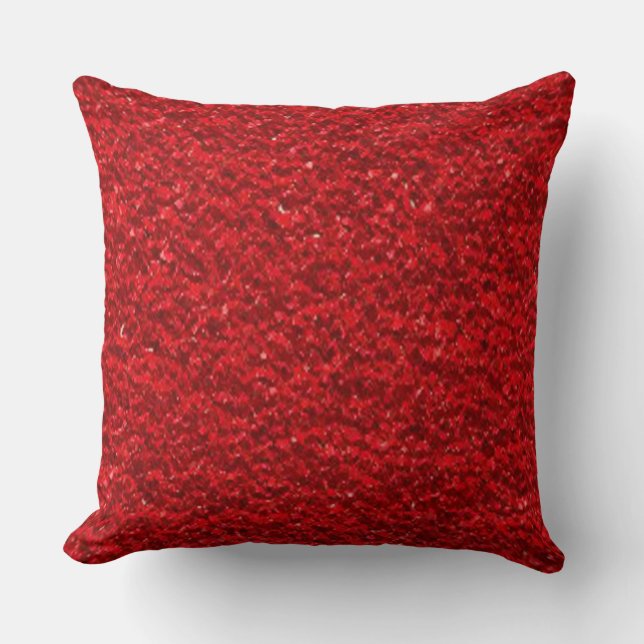 Scarlet Red Texture Kissen (Vorderseite)