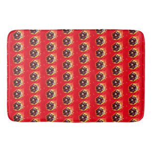 Scarlet Red Tulip Badematte
