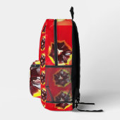 Scarlet Red Tulip Bedruckter Rucksack (Rechts)