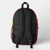 Scarlet Red Tulip Bedruckter Rucksack (Rückseite)