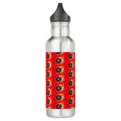 Scarlet Red Tulip Edelstahlflasche (Links)