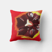 Scarlet Red Tulip Kissen (Rückseite)