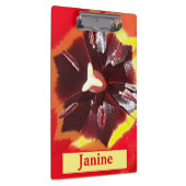 Scarlet Red Tulip Klemmbrett (Rechts)