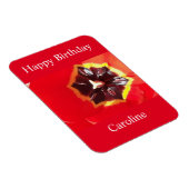 Scarlet Red Tulip Magnet (Rechte Seite)