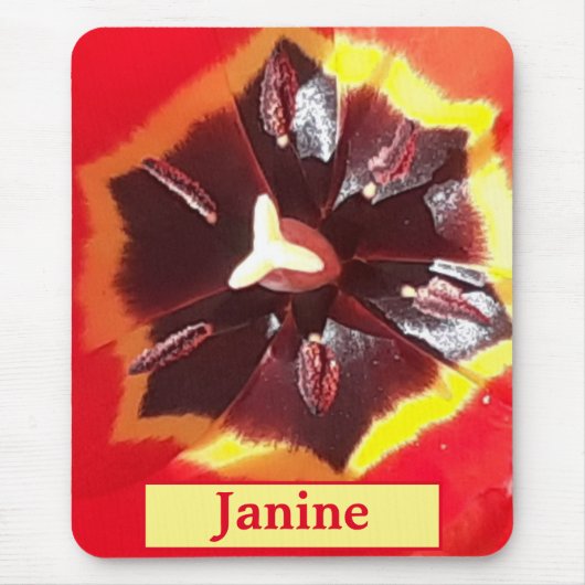 Scarlet Red Tulip Mousepad (Vorne)
