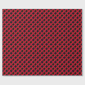 Scarlet Ribbon-Blume Geschenkpapier (Flach)