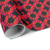 Scarlet Ribbon-Blume Geschenkpapier (Rolleneckpunkt)