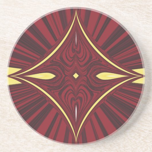 Scarlet Rope Sandstein Untersetzer (Vorne)