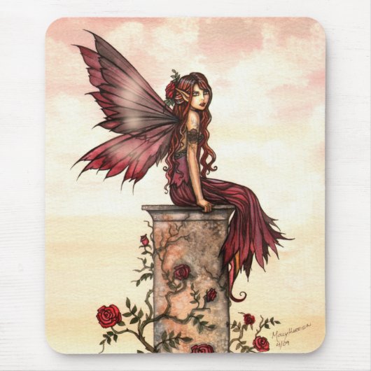 Scarlet Rose Faiasy Fantasy Art Mousepad (Vorne)