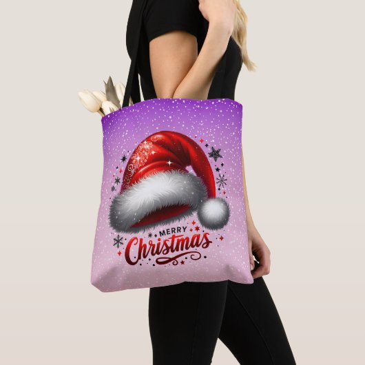 Scarlet Santa Hat Glow  Tasche (Von Nahem)