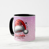 Scarlet Santa Hat Glow Tasse (Vorderseite Links)