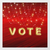 Scarlet Starlight Cascade Vote Fensteraufkleber (Blatt)