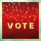 Scarlet Starlight Cascade Vote Fensteraufkleber (Blatt 3)