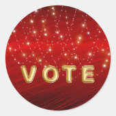 Scarlet Starlight Cascade Vote Runder Aufkleber (Vorderseite)