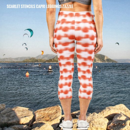 Scarlet Stencils Capri Leggings