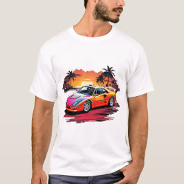 Scarlet Sunrise Drive T-Shirt