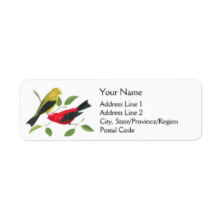 Scarlet Tanager Birds Rückgabeadresse