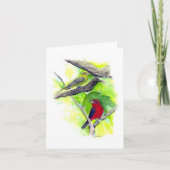 Scarlet Tanager Couple Note Card (Vorderseite)