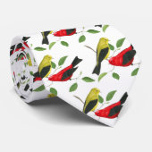 Scarlet Tanager Krawatte (Gerollt)