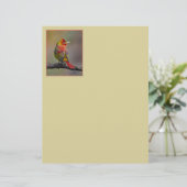 Scarlet Tanager Molting - Original Foto (Stehend Vorderseite)