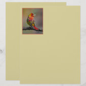 Scarlet Tanager Molting - Original Foto (Vorne/Hinten)