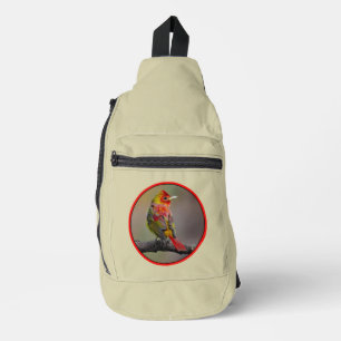 Scarlet Tanager Molting Original Foto Crossbody Bag