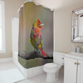 Scarlet Tanager Molting - Original Foto Duschvorhang (Beispiel)