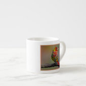 Scarlet Tanager Molting - Original Foto Espressotasse (Vorderseite Rechts)