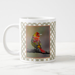 Scarlet Tanager Molting - Original Foto Jumbo-Tasse
