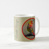 Scarlet Tanager Molting - Original Foto Kaffeetasse (VorderseiteRechts)