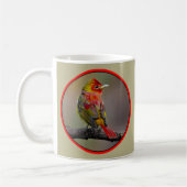 Scarlet Tanager Molting - Original Foto Kaffeetasse (Links)