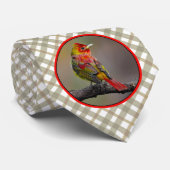 Scarlet Tanager Molting - Original Foto Krawatte (Gerollt)