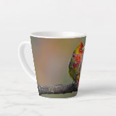 Scarlet Tanager Molting - Original Foto Milchtasse (Linke Ecke)