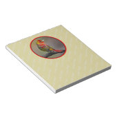Scarlet Tanager Molting - Original Foto Notizblock (angewinkelt)