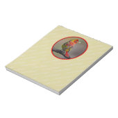 Scarlet Tanager Molting - Original Foto Notizblock (Rotiert)